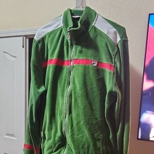Fila Green and Red Sweatsuit!